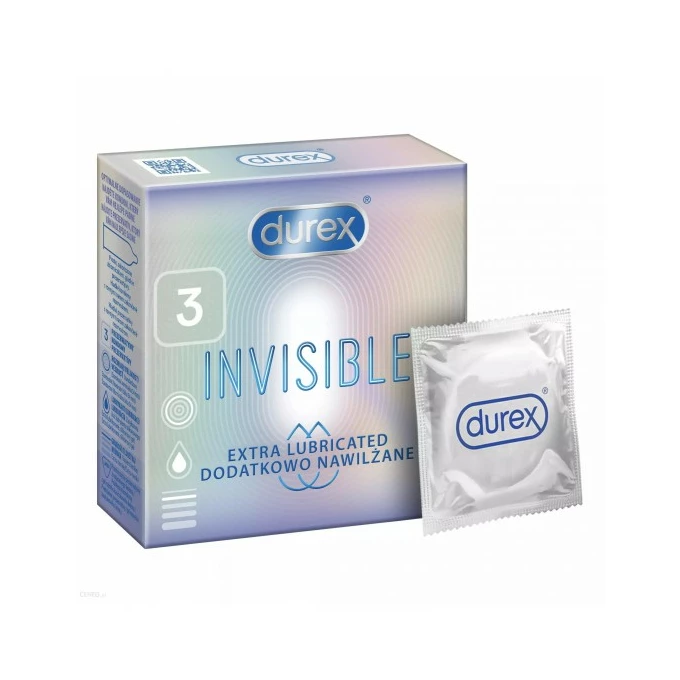 Durex Invisible Lubricated  - Kondomy