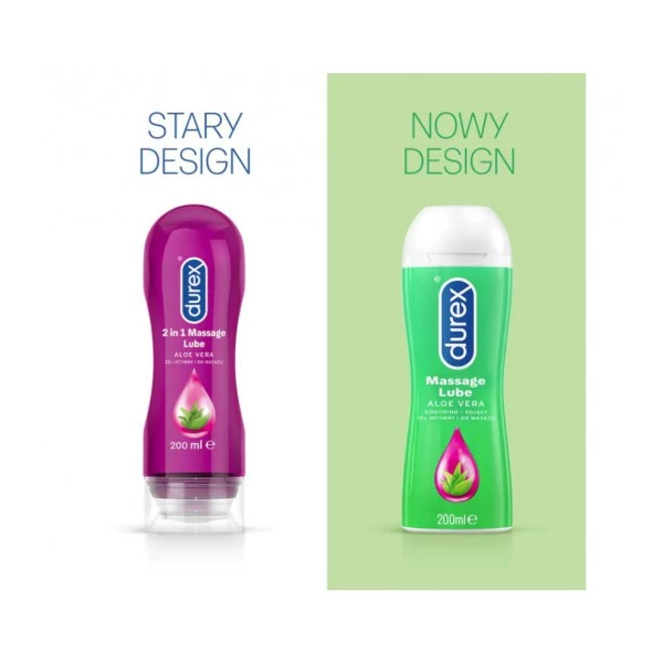 Durex Play do masażu stymulujący Fiolet   Aloes - Intímny stimulujúci masážny gél
