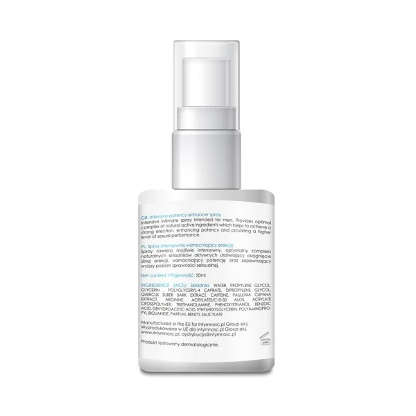 Potency spray - suplement na erekcję