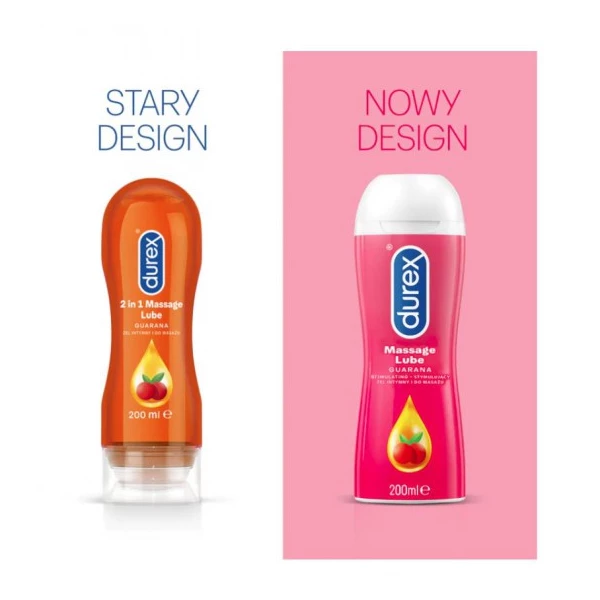 Durex Play do masażu stymulujący  - Intímny gél pomaranč a guarana