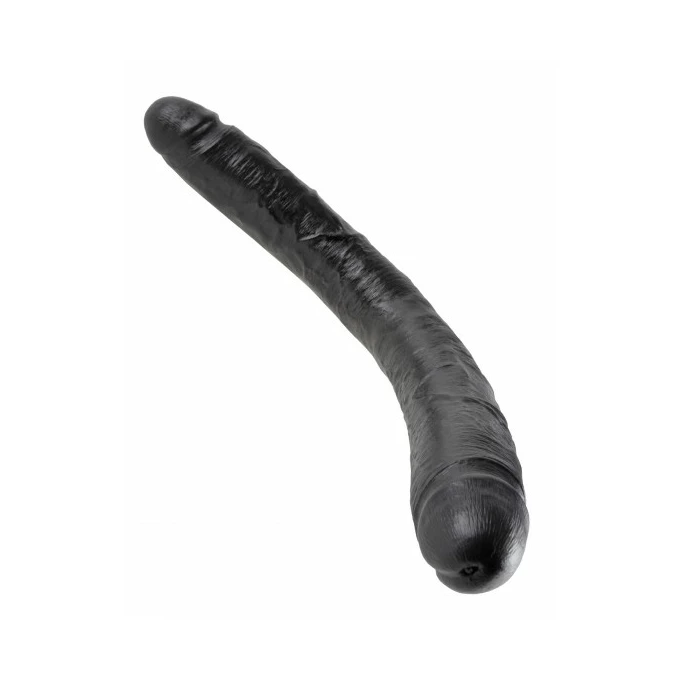 King Cock 16&quot; Thick Double Dildo Black - podwójne dildo