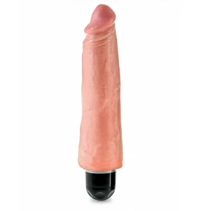 Kink Cock 8&quot; Vibrating Stiffy Flesh - wibrujące dildo