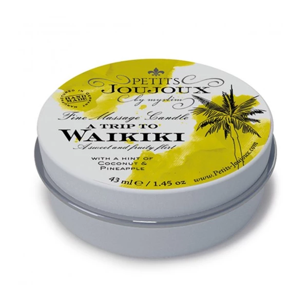 Świeca do masażu  - waikiki - kokos i ananas