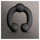 Nexus O  - masážny prístroj na prostatu čierny