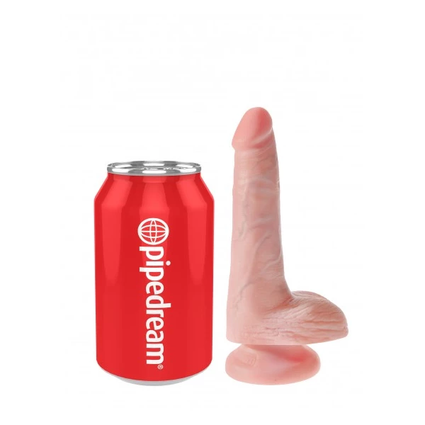 King Cock 6" Cock with Balls Flesh - dildo