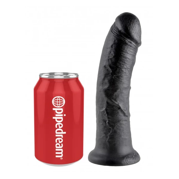 King Cock 8&quot; Cock Black - dildo