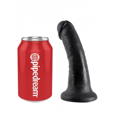 King Cock 6&quot; Cock Black - dildo