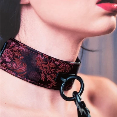 Scandal  COLLAR WITH LEASH - ciężka smycz z obrożą