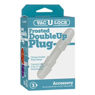 Vac-U-Lock Frosted Double Up Plug - zatyczka do podwójnego dildo
