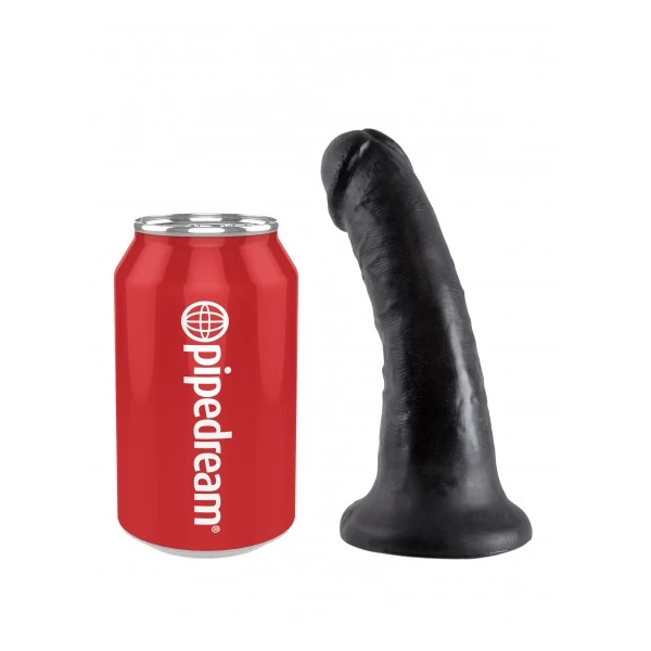 King Cock 6&quot; Cock Black - dildo
