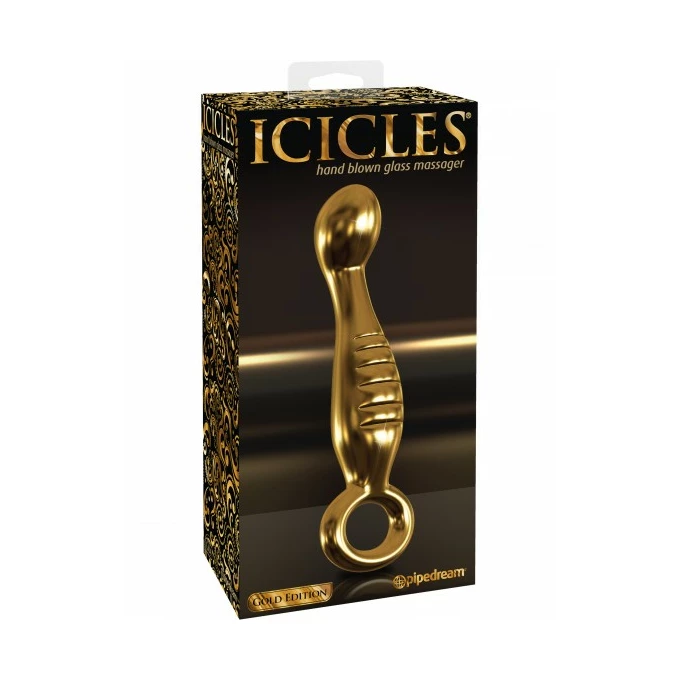 Icicles Gold Edition G04 - Szklany korek analny