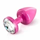 Diogol Anni Butt Plug Round Pink 25 mm  - zdobený análny kolík Ružový