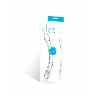 Glas Double TroubleGlass Dildo - Szklane dildo