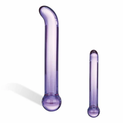 Glas PurpleGlass G Spot Tickler - Szklane dildo