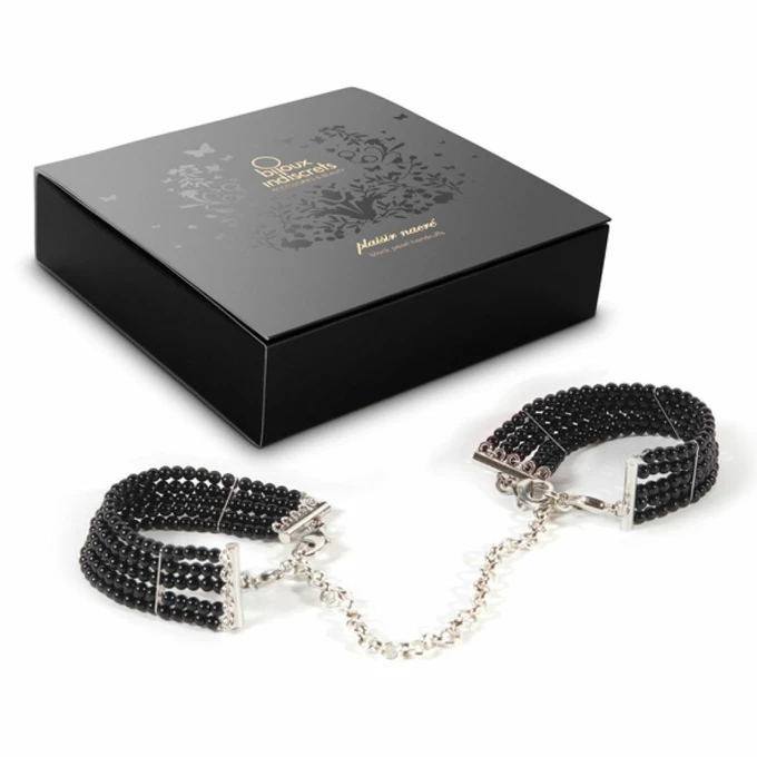 Bijoux Indiscrets Plaisir Nacre - Kajdanki , Czarny