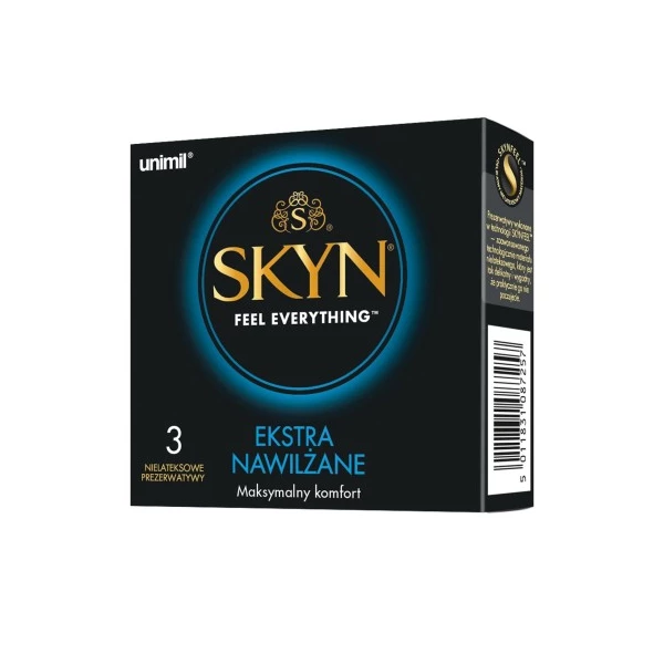 SKYN Unimil - prezerwatywy ekstra nawilżone, nielateksowe