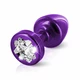 Diogol Anni R Butt Plug Clover Purple 25 mm  - zdobený análny kolík Fialový