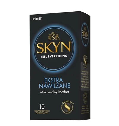 SKYN Ekstra - prezerwatywy nawilżone nielateksowe
