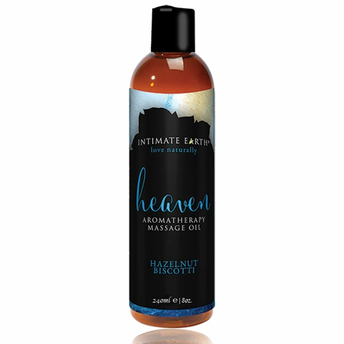 Intimate Earth Massage Oil Heaven Hazelnut Biscotti 240 ml- olejek do masażu, Orzech laskowy