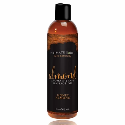 Intimate Earth Massage Oil Almond 240 ml - olejek do masażu, Miód i migdały