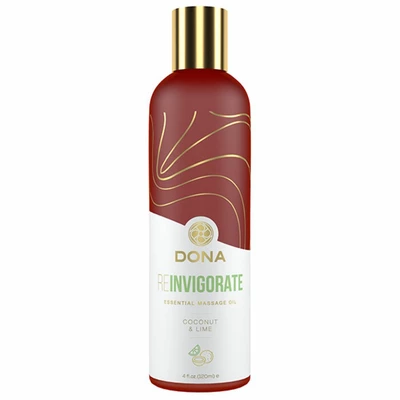 Dona Essential Massage Oil Reinvigorate Coconut Lime 120 ml - Olejek do masażu