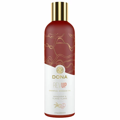 Dona Essential Massage Oil Rev Up Mandarin &amp; Ylang Ylang 120 ml - Olejek do masażu