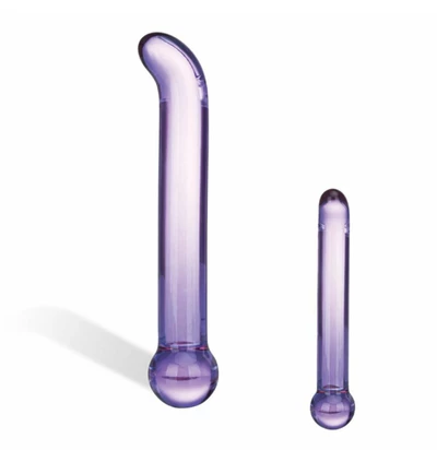 Glas PurpleGlass G Spot Tickler - Szklane dildo