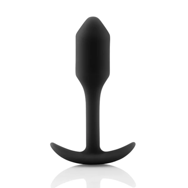 B-Vibe Snug Plug 1 -korek analny, Czarny