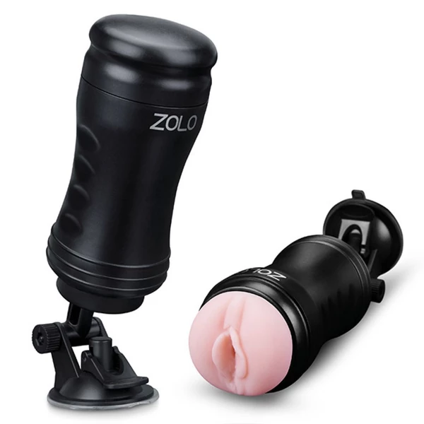 Zolo Solo Flesh Handsfree Masturbator - Masturbator klasyczny z przyssawką