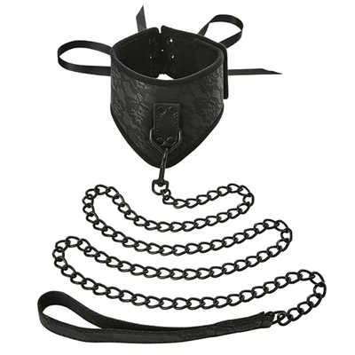 Sportsheets Sincerely Lace Posture Collar &amp; Leash - Obroża i smycz