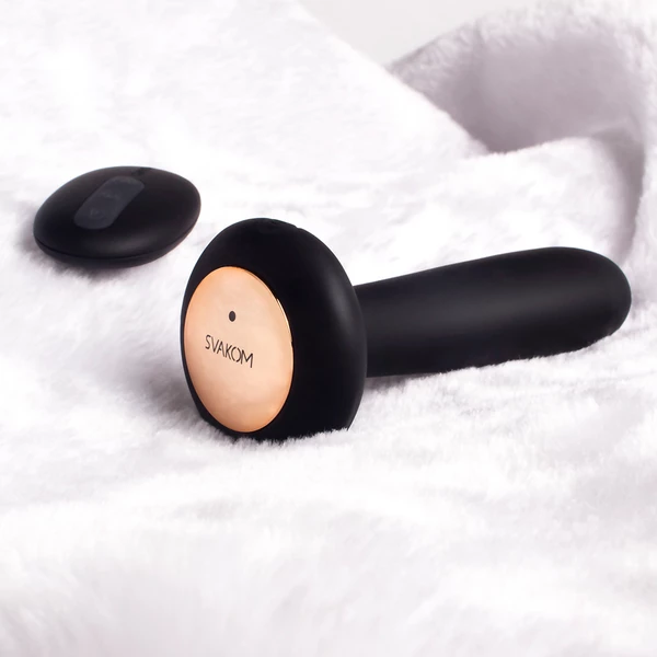 Svakom Primo Heating Butt Plug Black  - Vibračný análny kolík s funkciou vyhrievania Čierny