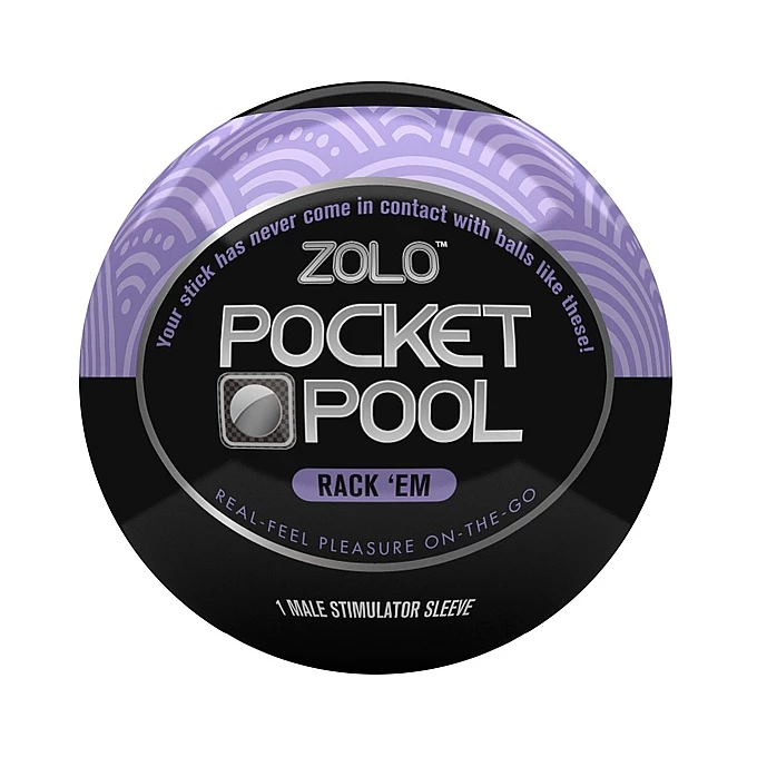 Zolo Pocket Rack Em - Masturbator w kształcie kuli do bilarda