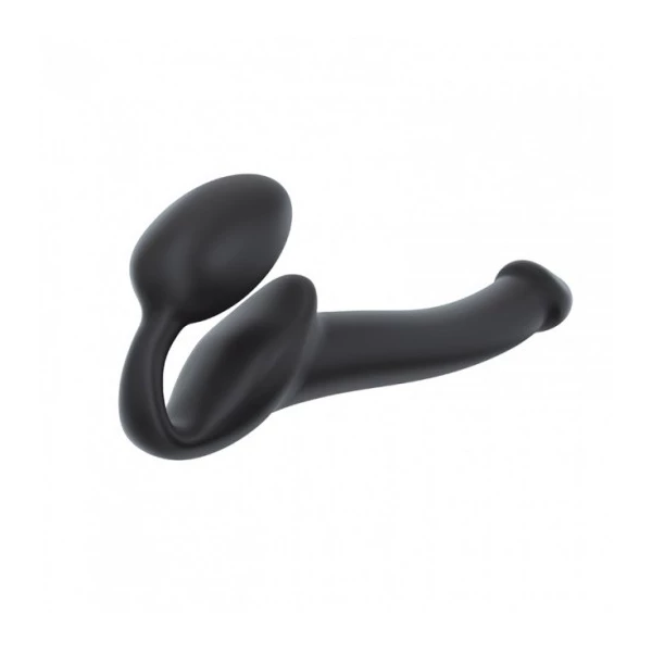 Strap on me Strap on me Silicone bendable strap-on Black - Dildo strap on, czarne