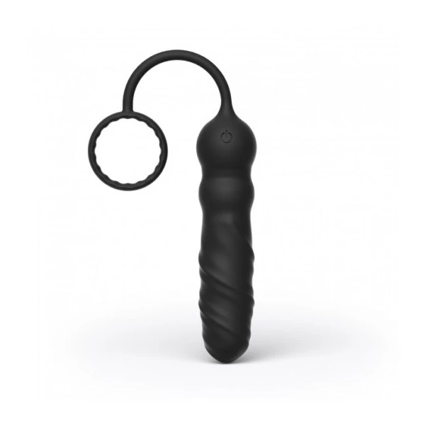Marc Dorcel Deep Seeker Plug Anal - Zdalnie sterowany korek analny z pierścieniem erekcyjnym