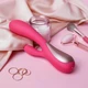Satisfyer Mono Flex Red  - Vibrátor rabbit ovládateľný cez aplikáciu