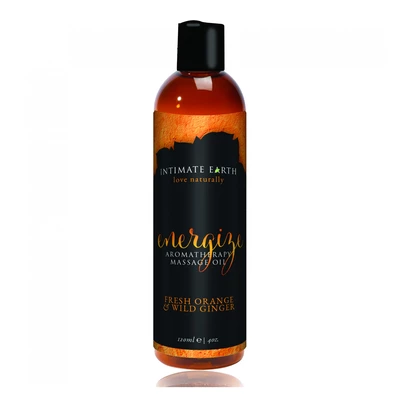 Intimate Earth Energize Massage Oil 120 ml - Naturalny olejek do masażu