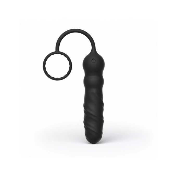 Marc Dorcel Deep Seeker Plug Anal - Zdalnie sterowany korek analny z pierścieniem erekcyjnym