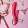 Satisfyer Mono Flex Red  - Vibrátor rabbit ovládateľný cez aplikáciu