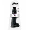 King Cock 12&quot; Cock with Balls Black - Dildo klasyczne