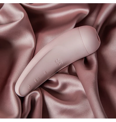 Satisfyer Curvy 2+ Pink  - Sonický vibrátor na klitoris riadený pomocou aplikácie