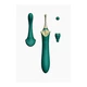 Zalo Bess Turquoise Green  - Klasický vibrátor s rôznymi nadstavcami zelený