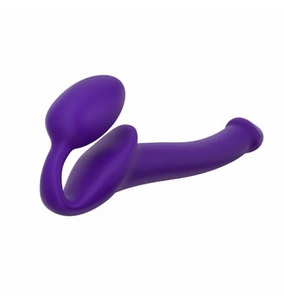 Strap on me Strap on me Silicone bendable strap-on Purple - Dildo strap on, fioletowe