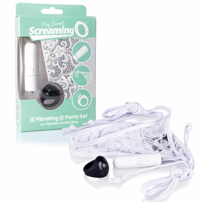 The Screaming O Remote Control Panty Vibe White - Zdalnie sterowany wibrator do majtek , Biały