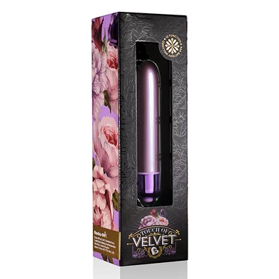 Rocks-Off Touch of Velvet Vibrator Soft Lilac - Miniwibrator, Fioletowy