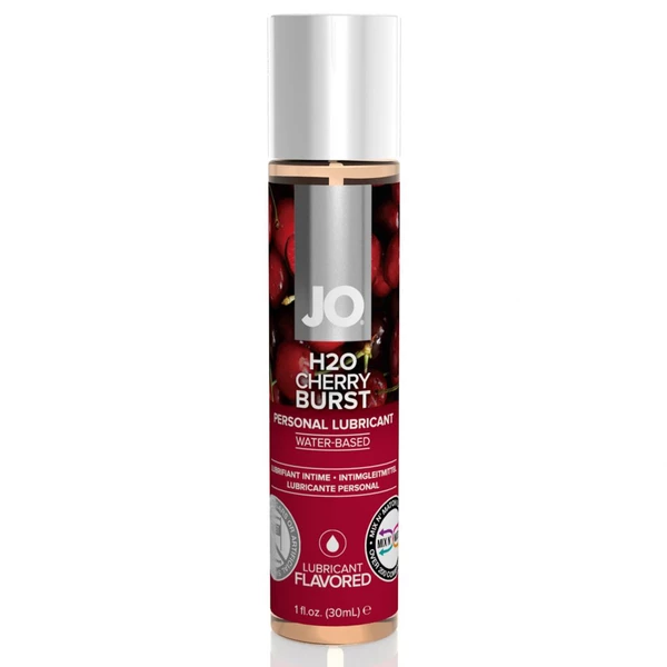 System JO H2O Lubricant Cherry 30 ml - Lubrykant na bazie wody o smaku czereśniowym