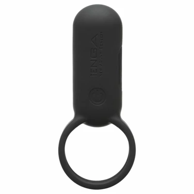 Tenga Smart Vibe Ring Black - Wibrujący pierścień erekcyjny