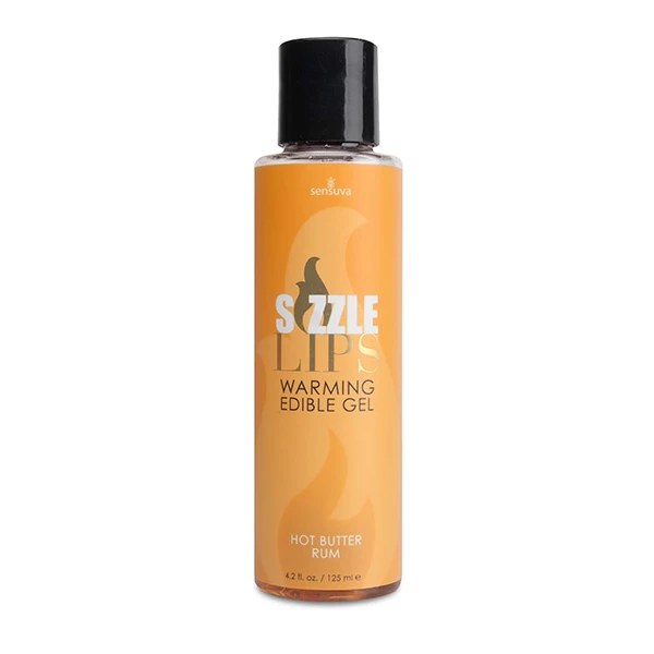 Sensuva Sizzle Lips Butter Rum Warming Edible Gel 125 ml - żel stymulujący