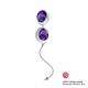 OvoL1 Love Balls White Lilac  - Venušine guličky fialové