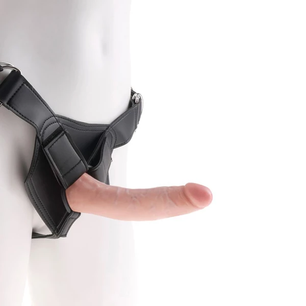 King Cock Strap on On Harness with 7 Inch Cock Flesh - Strap on, Cielisty