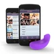 Vibease iPhone &amp; Android Vibrator Version Purple  - Vibrátor ovládateľný cez aplikáciu Fialový
